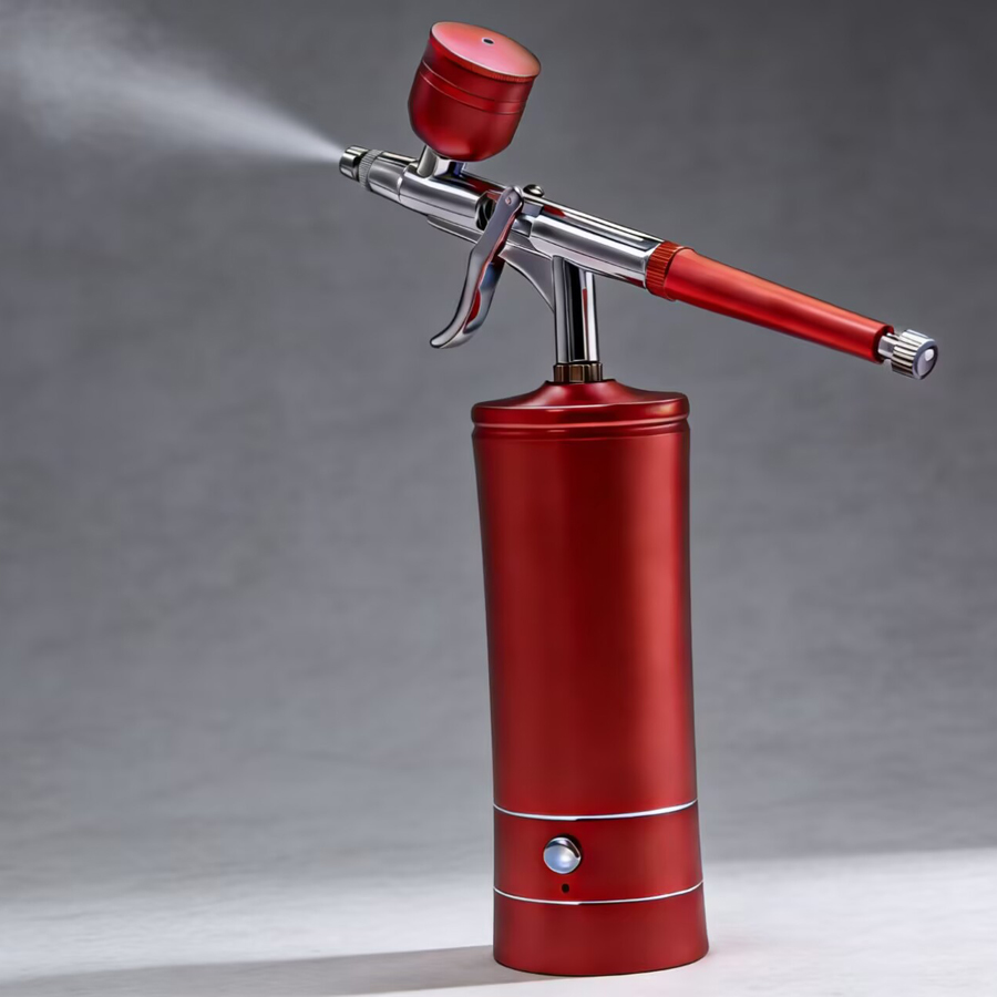 Airbrush Kit With Mini Compressor - Draagbare, oplaadbare, draadloze airbrush met compressor,