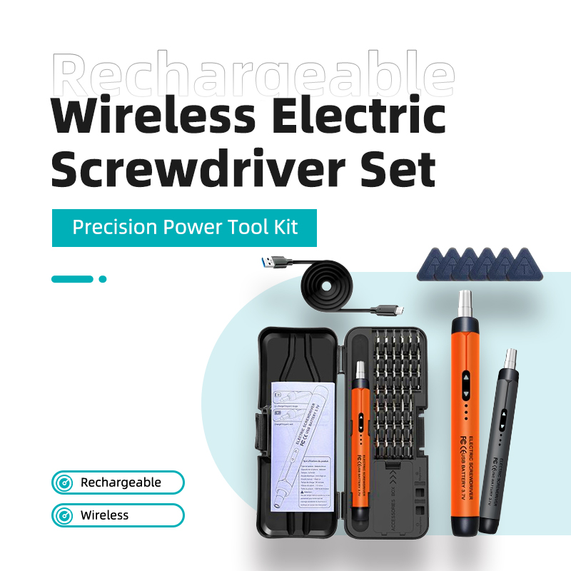 Electric Screwdriver Rechargeable Usb - Elektrische schroevendraaierset CRV Precisie gereedschapsset Oplaadbare