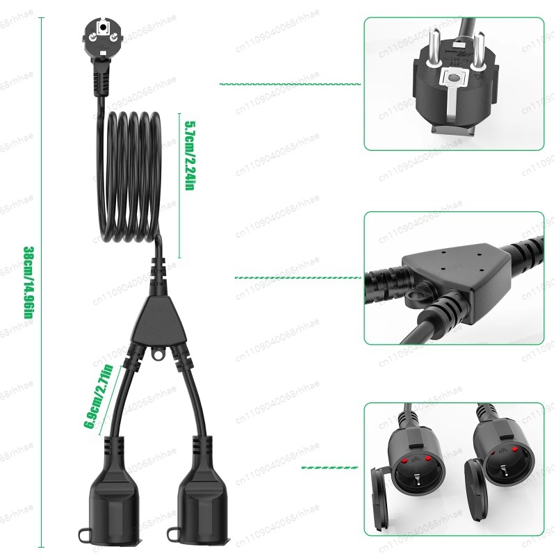 Stroomverlengsnoer 5cm/3/5/7M, - Electrical recensie en prijs