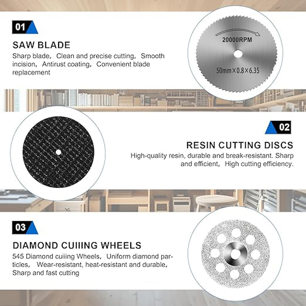 31PC diamantdoorslijpschijven  - Cordless Rotary Tool Kit Accessories recensie en prijs