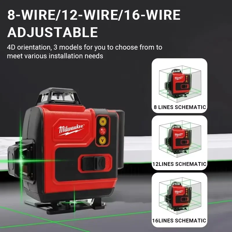 Originele Milwaukee 4D 16-lijn - Laser Level 16 Lines 4D Green recensie en prijs