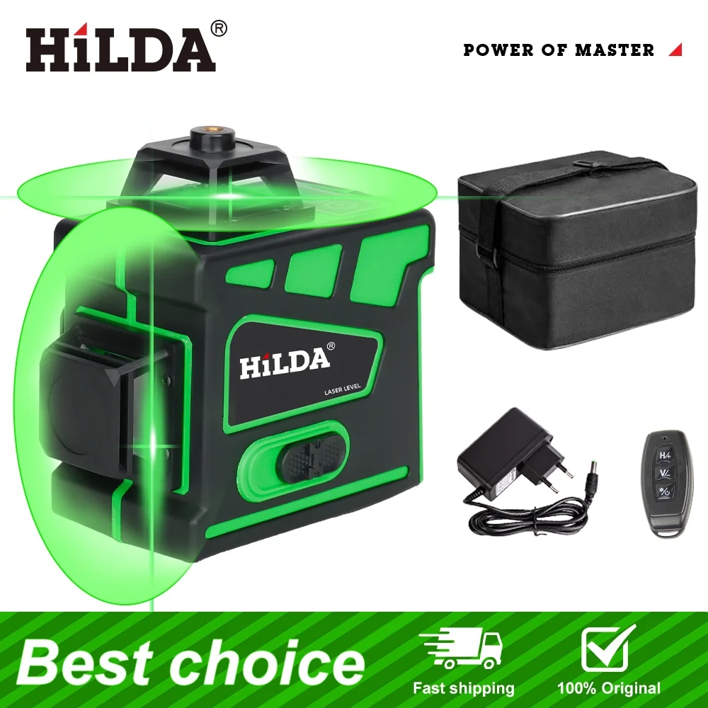 HILDA 16/12 lijnen Super krach - Laser Level 16 Lines 4D Green recensie en prijs